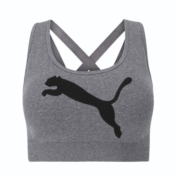 NWT PUMA Seamless Graphic Logo Sports Bra - Picture 5 of 6
